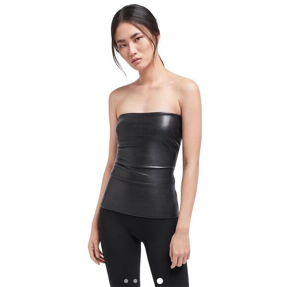 Wolford Tops - NWT Wolford Edie Corsage Tube Top Faux Leather